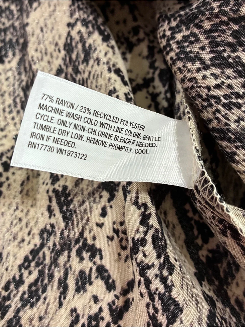 AVA& VIV $30 Snake Print Wrap Dress - Size 1X